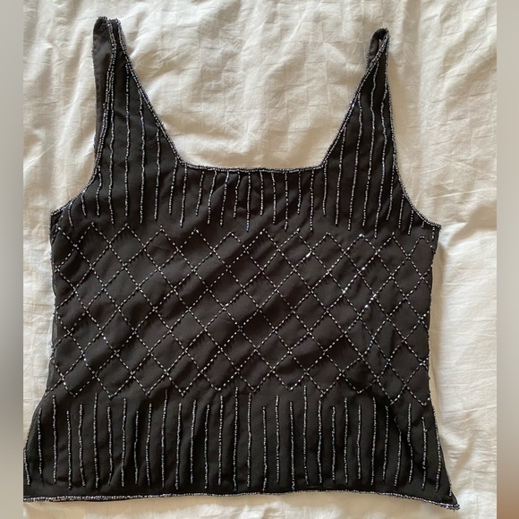 Black camisole for evening wear. - Picture 1 of 4